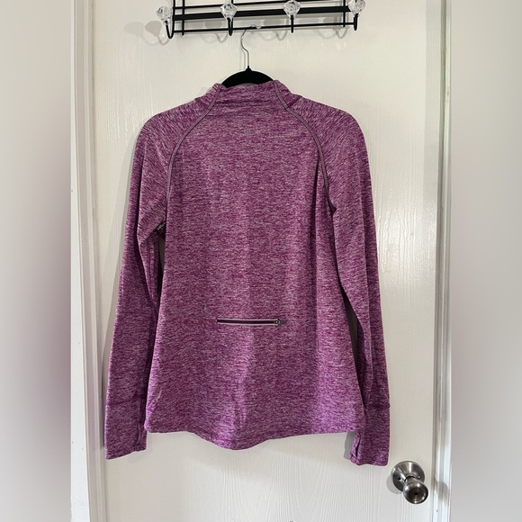 Tangerine - Heather Purple Long Sleeve Top with Reflective Stitching - Picture 9 of 9